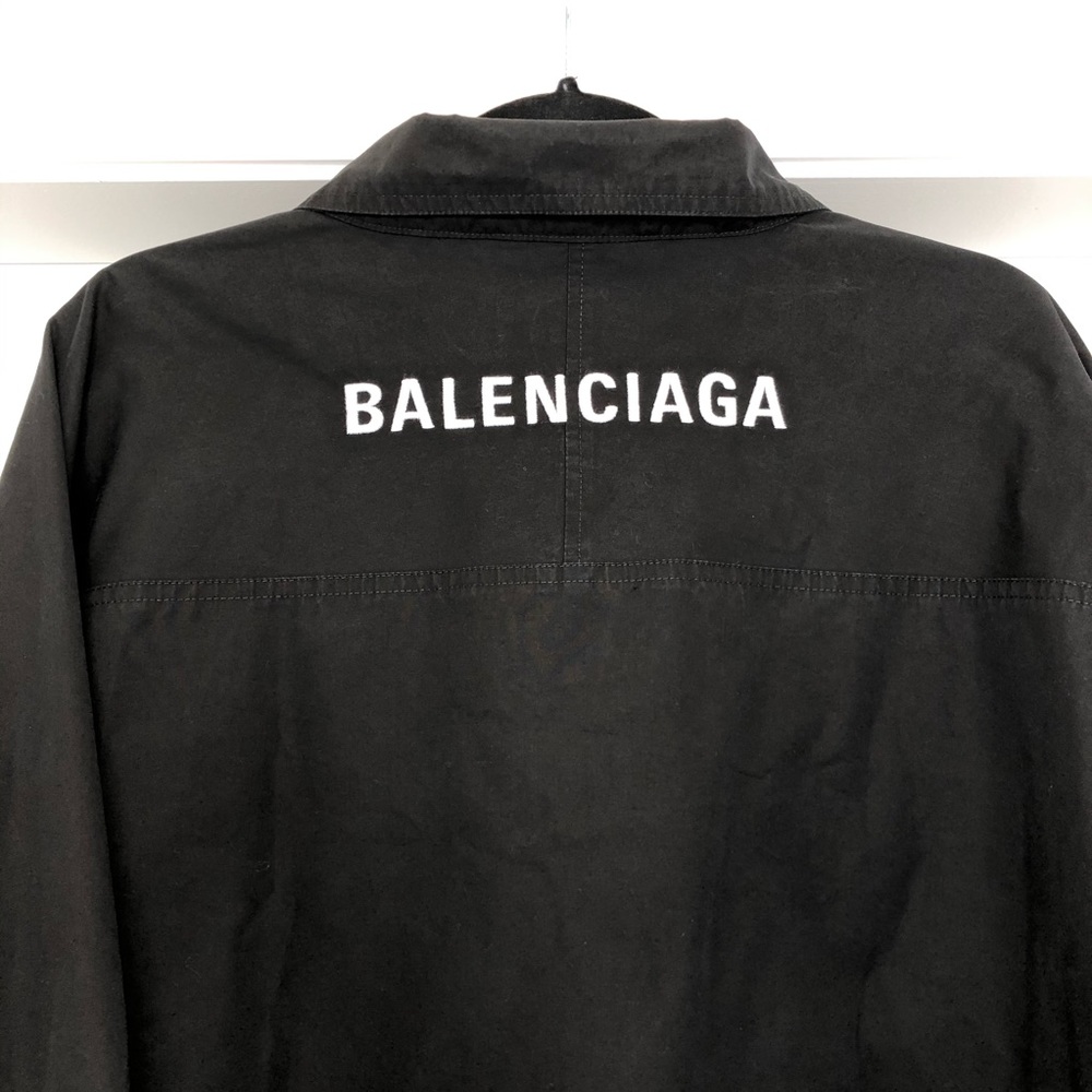 Balenciaga Men’s Black All over logo zip jacket - Picture 3 of 7